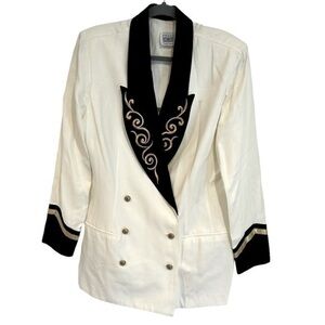R&M RICHARDS BY KAREN KWONG VINTAGE SUIT JACKET + SHOULDER PADS, WOMENS SIZE 16